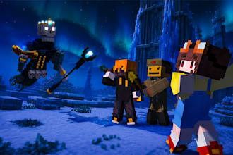 design minecraft youtube thumbnails