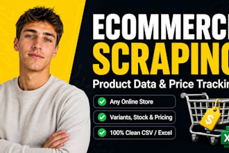 scrape e commerce products, prices and reviews using python