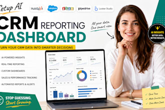 ai crm hubspot salesforce zoho pipedrive looker studio