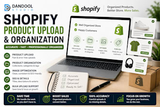 upload and organize your shopify products