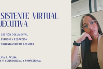 ser su asistente virtual ejecutiva en español