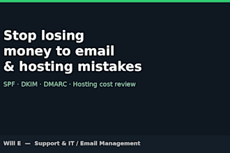 fix your email deliverability and cut your hosting bill