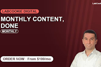 provide monthly content creation and SEO blog writing