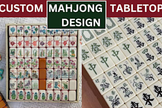 design and balance a custom mahjong game set with premium vector tiles