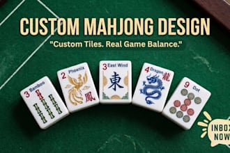 design and balance a custom mahjong game set with premium vector tiles