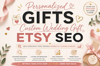 optimize etsy personalized gifts custom wedding gift etsy seo