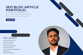 write SEO blog articles with keywords, faqs, internal links
