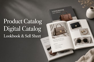 design product catalog, digital catalog, product brochure, lookbook sell sheet