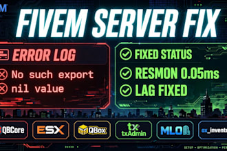 minecraft fivem server plugin lua script error qbcore esx mlo qbox model hytale