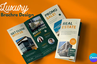 design luxury real estate brochure business brochure and corporate brochure