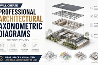 create professional architectural axonometric diagrams for your project