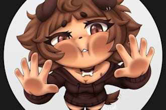 draw your female furry oc in a cute ych