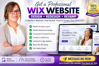 wix studio redesign wix website revamp wix site revamp wix website design