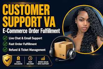 ecommerce virtual assistant for customer support order fulfillment ecommerce va