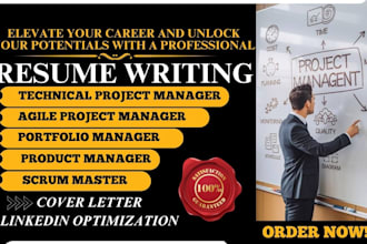 write an ats project management resume for project manager and pmo roles