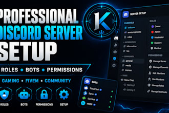 create a professional discord server for online gaming communities