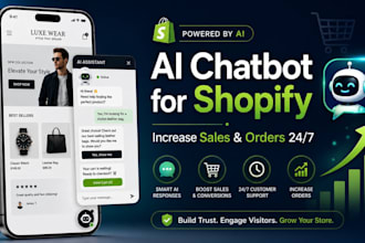 develop an ai chatbot for shopify store to increase sales and recover carts