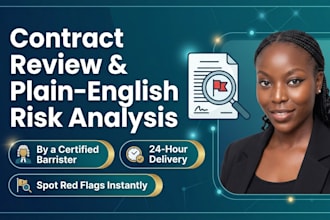 review your contract and explain risks in plain english