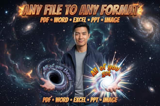 convert any file to any format PDF word excel PPT image and more