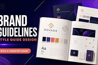 design a professional brand guideline and brand style guide