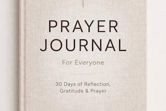 design a modern christian prayer journal, discipleship guide for your ministry