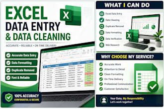 do data entry and data cleaning