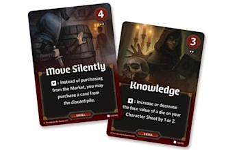 design card game artwork, characters, and game assets