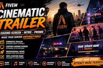 make awesome fivem cinematic trailer video loading screen fivem intro