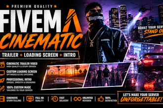 create awesome fivem cinematic trailer video loading screen fivem intro