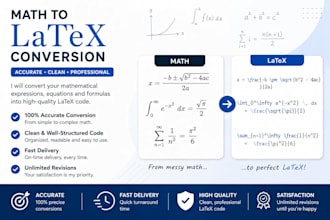 convert your math into latex format