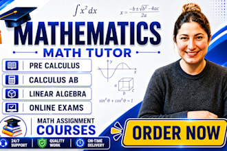 tutor you in calculus, algebra, and precalculus
