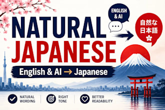 localize english or ai content into natural japanese