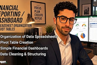 clean, organize, and create financial dashboards and reports