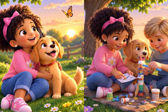 do 3d children book illustration storybook illustration watercolor picturebook