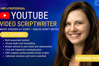 be your youtube scriptwriter movie screenplay script roblox scriptwriter