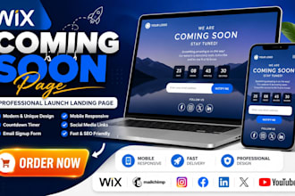 create a wix coming soon landing page that converts visitors