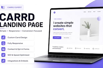 high converting carrd landing pages carrd website design for modern business