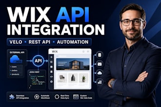 integrate any third party API with your wix website using wix velo code