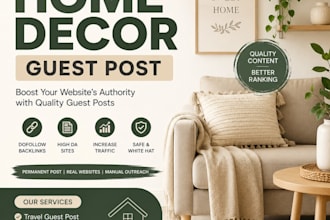 publish home decor, home renovation garden guest post with quality backlinks