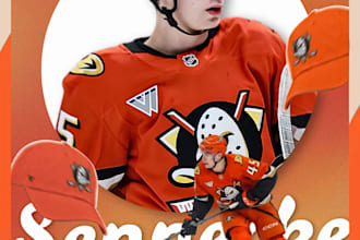 design a cool poster design of your favorite sports athlete