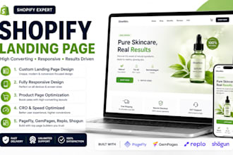 high converting product page shopify landing page design pagefly gempages replo