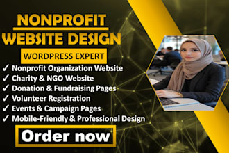 design charity, ngo and nonprofit website