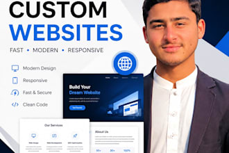 create a custom website using html css and javascript