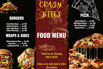 do restaurant menu designs