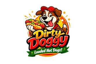 create creative and good looking hot dog logo design