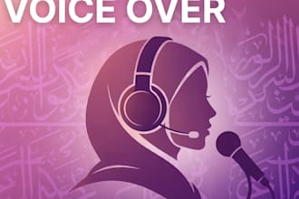 do arabic female voice over for ads and narration