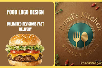 design professional food, restaurant and fast food logo