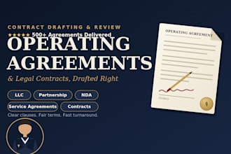 write a legally sound operating agreement or contract