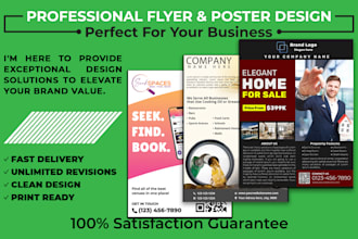design unique flyer or event flyer, poster, banner design