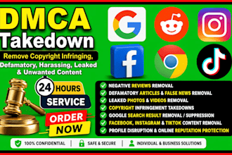 send dmca takedown notice to remove copyright content